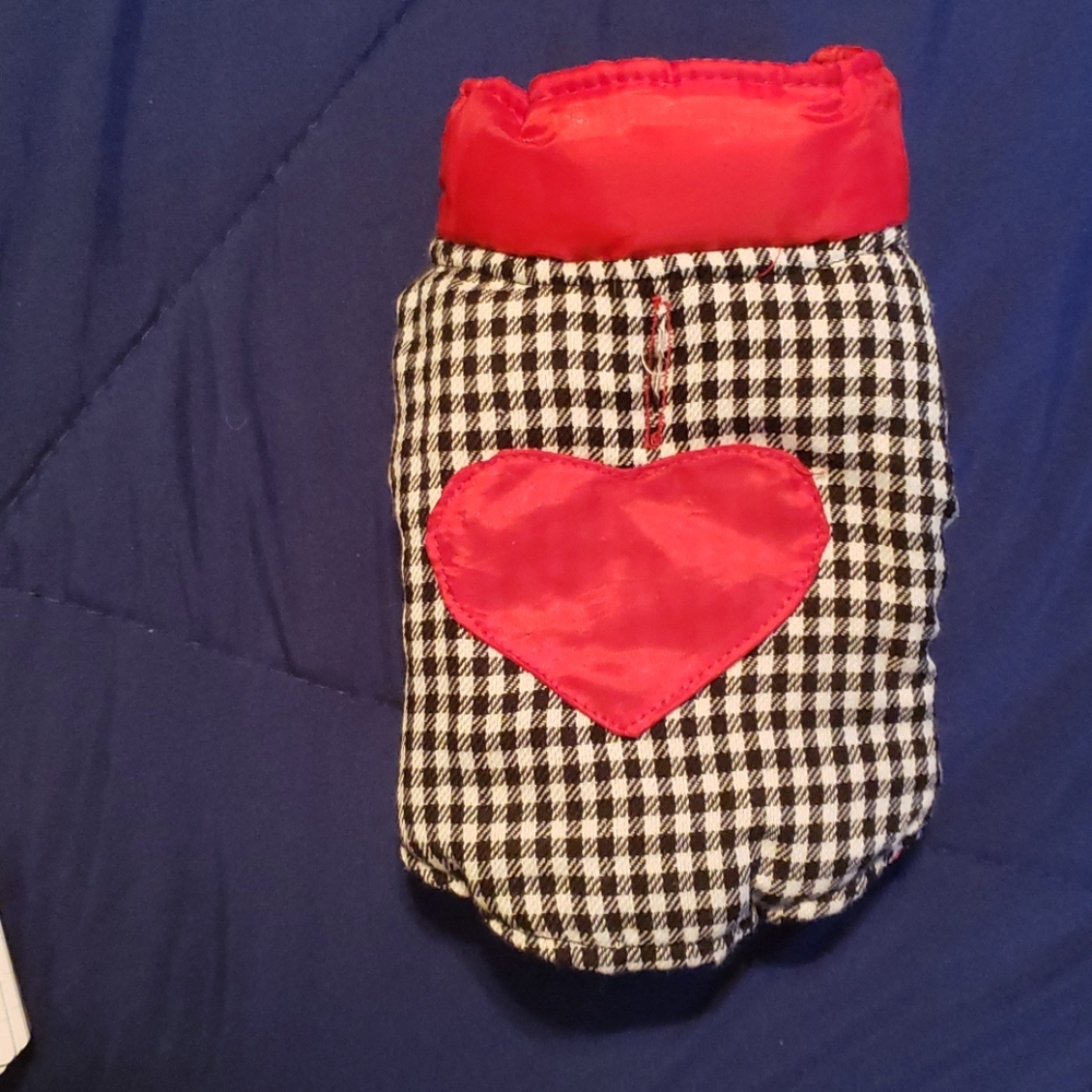 Reversible Red/Black Dog Sweater XXS